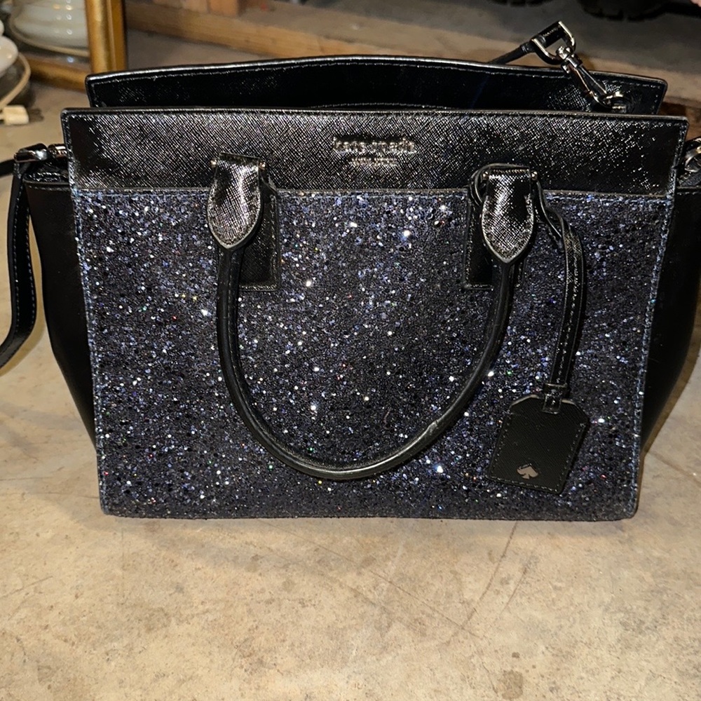 Navy sparkly Kate spade bag
